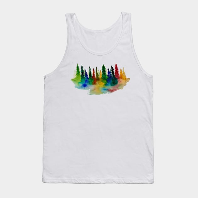 Rainbow forest Tank Top by Whettpaint